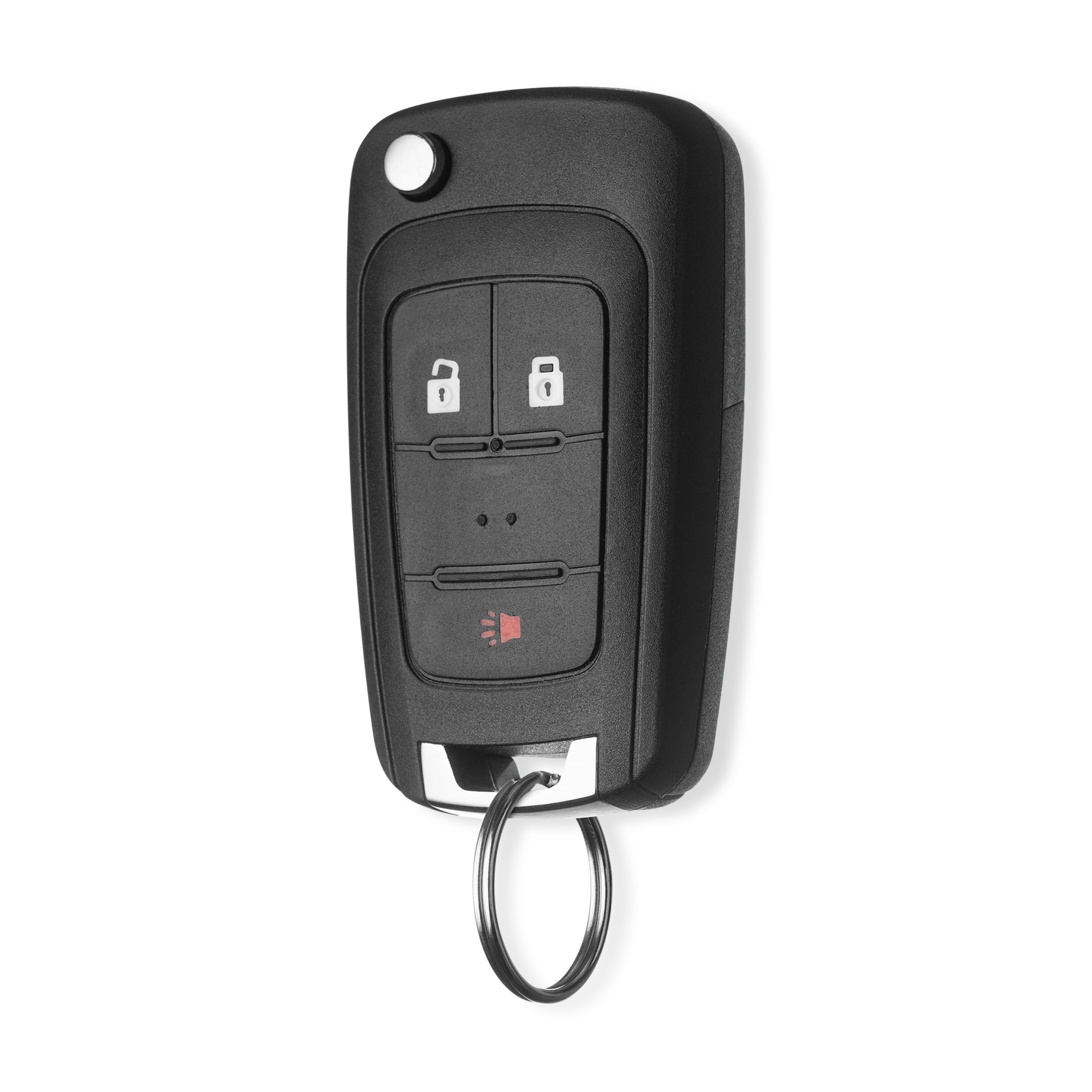 FOBTEK Flip Key Fob Keyless Entry Remote for Chevy Equinox Sonic Buick Encore GMC Terrain Replacement for OHT01060512, 20873621 (for ID46, 3-Button)